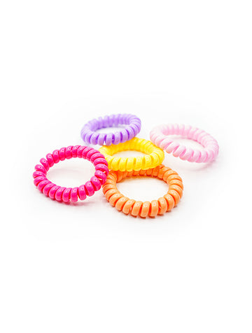 TELEPHONE LINE HIGH ELASTIC HAIR BANDS