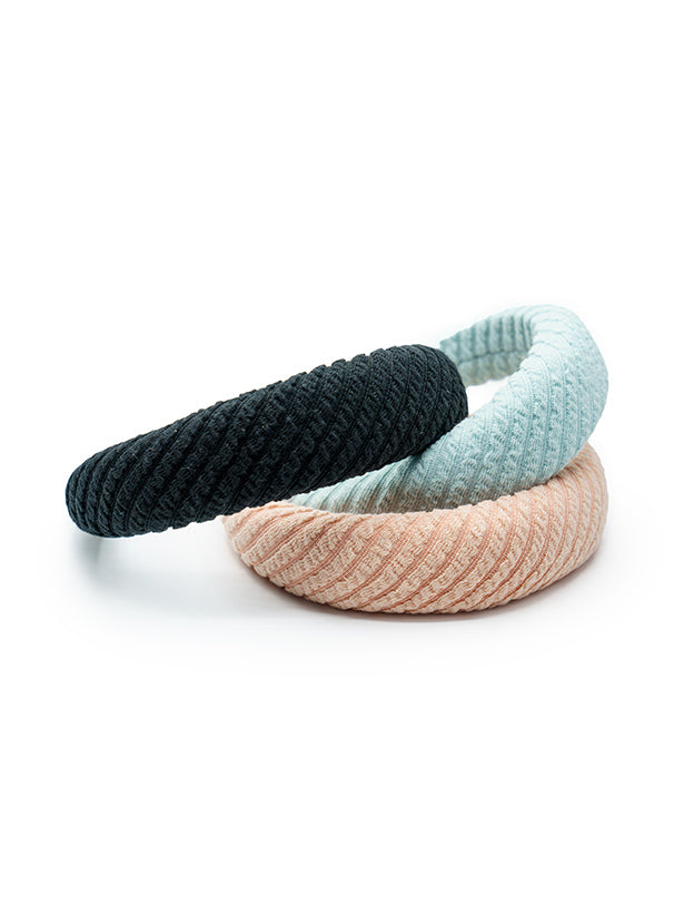 TWILL STRIPED PADDED HEADBAND