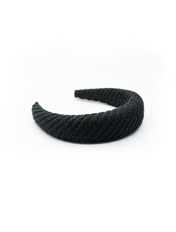 TWILL STRIPED PADDED HEADBAND