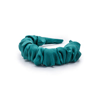 SCRUNCHY RUCHED SATIN HEADBAND