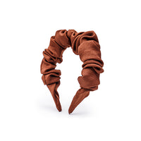 SCRUNCHY RUCHED SATIN HEADBAND