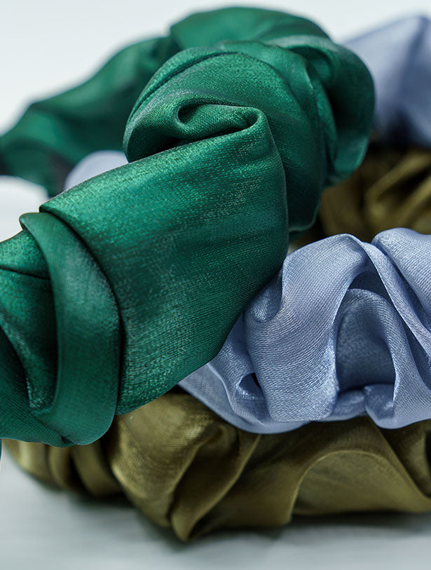 SCRUNCHY RUCHED SOFT ORGANZA HEADBAND