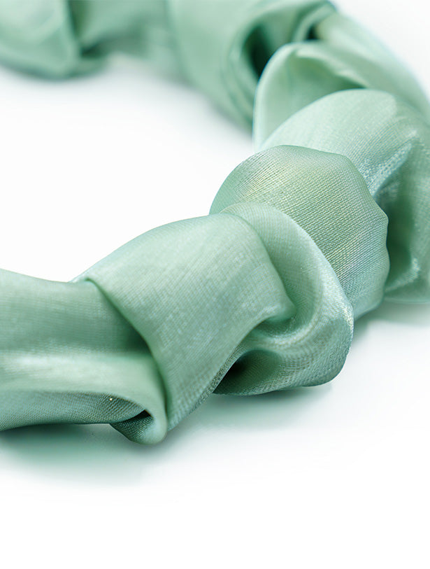 SCRUNCHY RUCHED SOFT ORGANZA HEADBAND