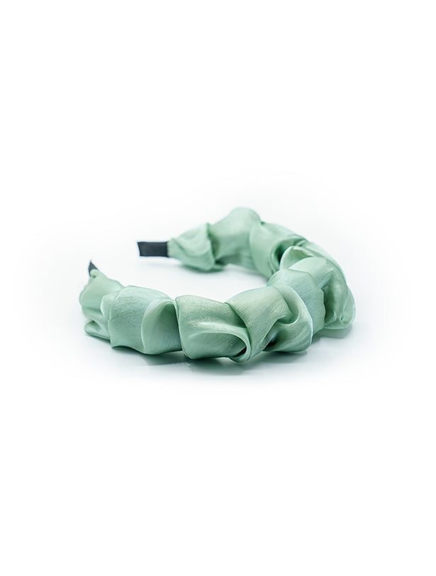 SCRUNCHY RUCHED SOFT ORGANZA HEADBAND