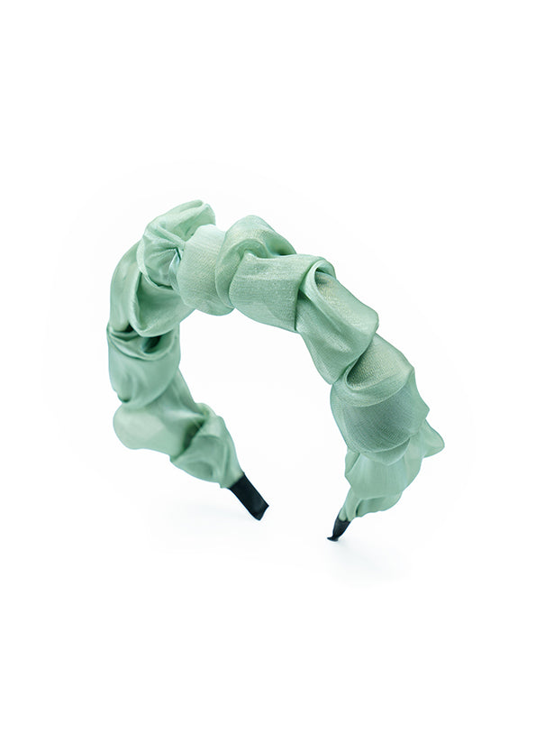 SCRUNCHY RUCHED SOFT ORGANZA HEADBAND