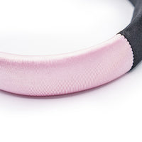 TWO-TONED PADDED SATIN HEADBAND