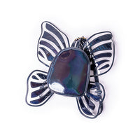 IRIDESCENT BUTTERFLY STRUCTURED BACKPACK