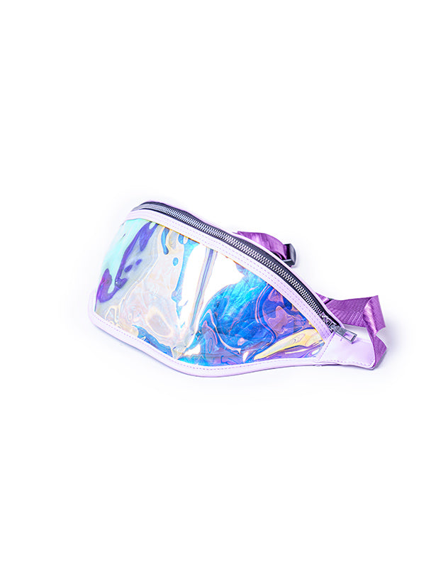 IRIDESCENT PLASTIC WAIST POUCH