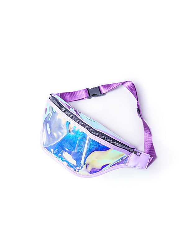 IRIDESCENT PLASTIC WAIST POUCH