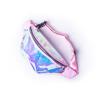 IRIDESCENT PLASTIC WAIST POUCH