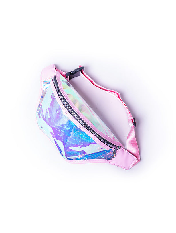 IRIDESCENT PLASTIC WAIST POUCH