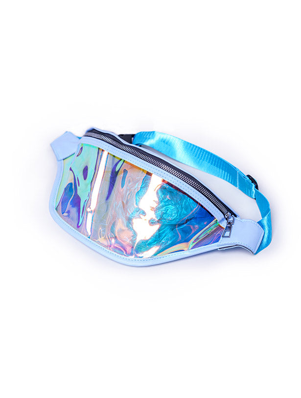 IRIDESCENT PLASTIC WAIST POUCH