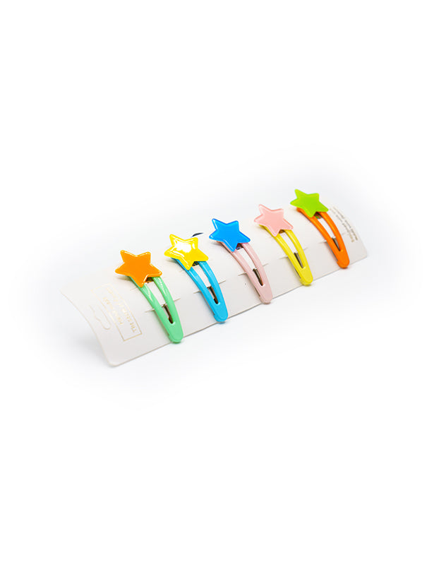 STAR-SIGN INSPIRED PLASTIC MULTI-COLOR HAIRCLIPS