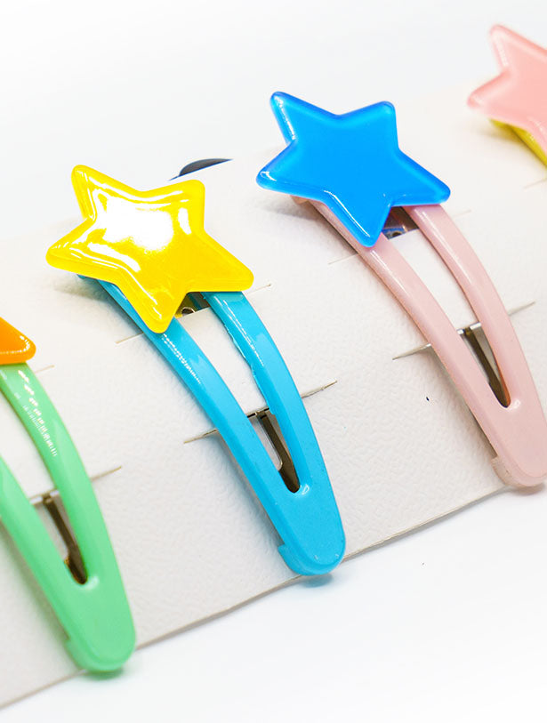 STAR-SIGN INSPIRED PLASTIC MULTI-COLOR HAIRCLIPS