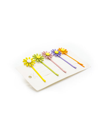 FLOWER METAL HAIRPINS