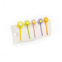 FLOWER METAL HAIRPINS