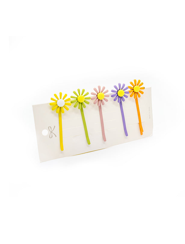 FLOWER METAL HAIRPINS