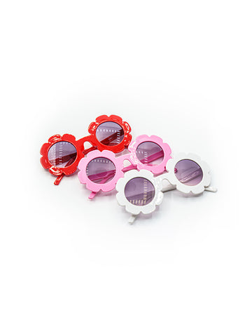 FLOWER SHAPED FRAME SUN GLASSES