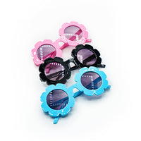 FLOWER SHAPED FRAME SUN GLASSES