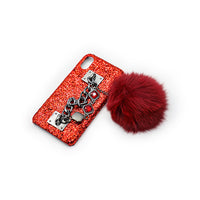 BLING, CHAIN, FUR AND RHINESTONE IPHONE CASE