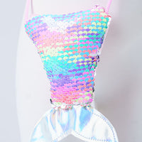REVERSIBLE SEQUIN FISH TAIL MINI PURSE