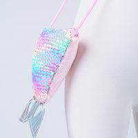 REVERSIBLE SEQUIN FISH TAIL MINI PURSE