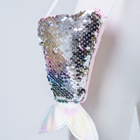 REVERSIBLE SEQUIN FISH TAIL MINI PURSE