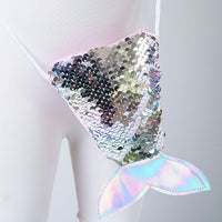 REVERSIBLE SEQUIN FISH TAIL MINI PURSE
