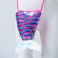 REVERSIBLE SEQUIN FISH TAIL MINI PURSE