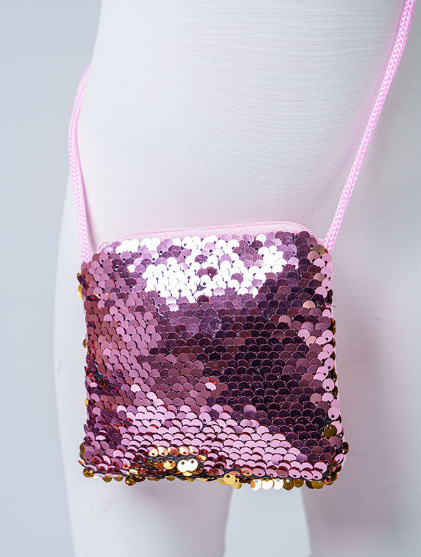 REVERSIBLE SEQUIN MINI SQUARE PURSES