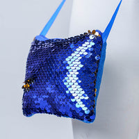 REVERSIBLE SEQUIN MINI SQUARE PURSES