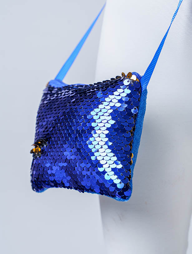 REVERSIBLE SEQUIN MINI SQUARE PURSES