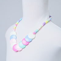 MULTI-COLOR MINI BALLY NECKLACE AND BRACELET SET