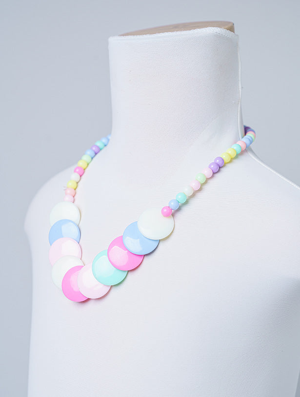 MULTI-COLOR MINI BALLY NECKLACE AND BRACELET SET