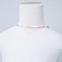 MULTI-COLOR MINI BALLY NECKLACE AND BRACELET SET