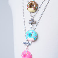 BEST-FRIENDS-FOREVER NECKLACE WITH DOUGHNUT PENDANT